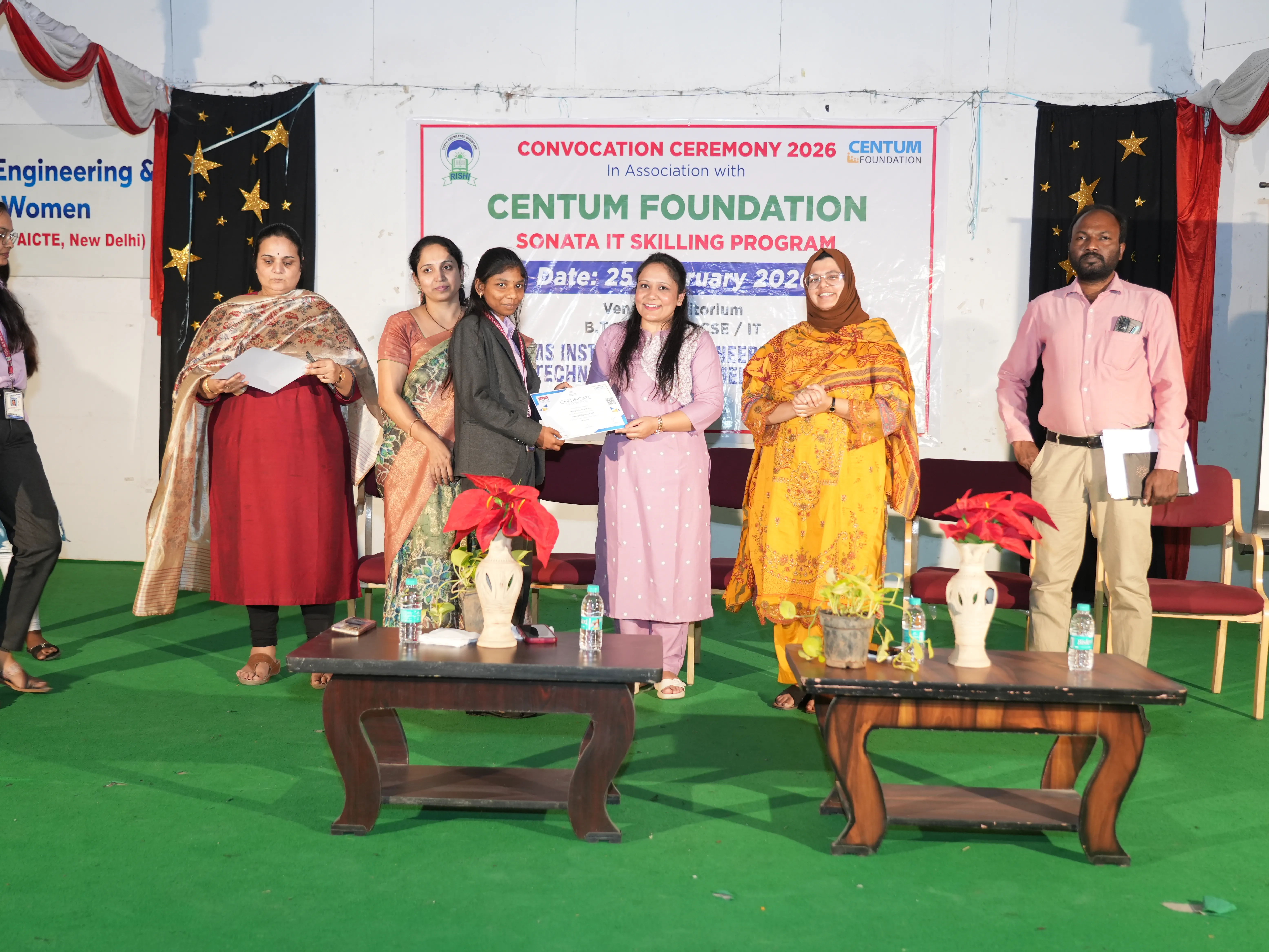 Convocation Ceremony of Sonata CSR through Centrum foundation for 4 th year students - RITW
